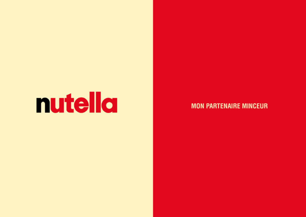 Mashup de publicité entre Nutella et Contrex - Toutes des pubs